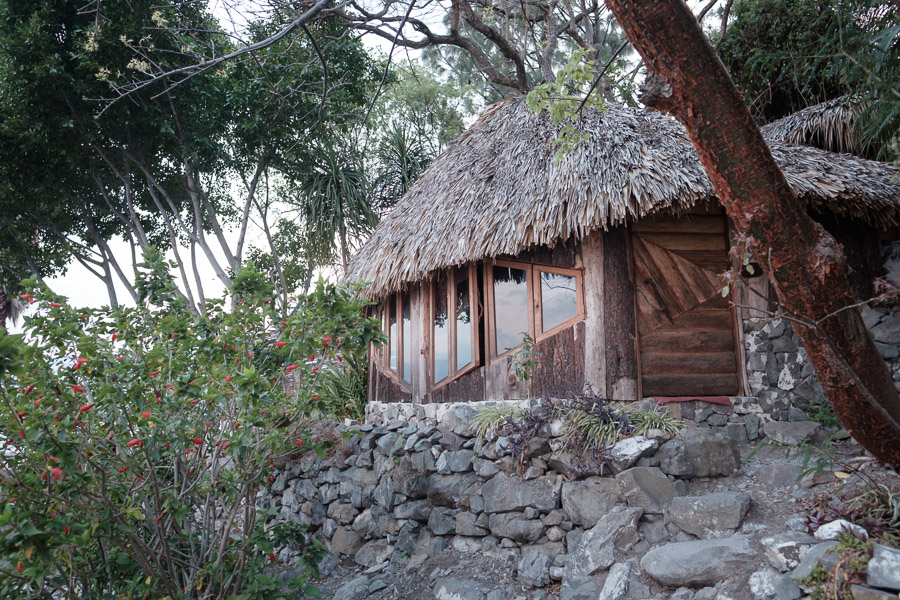 This single roomed hut was my humble abode on the lakeside for many nights. It is about as far from any town on the lake as possible, and any lack of amenities was remedied by peaceful quiet and a commanding view of Lake Atitlán.