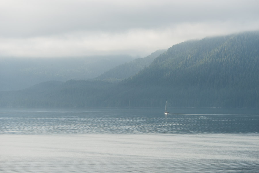 After two weeks of pedalling around the entirety of Graham Island, it feels good to step onto the ferry and let someone else take care of the driving. There are a lot more island in the Haida Gwaii, a large chunk of which are protected as a Unesco World Heritage Site: the Gwaii Haanas. The only way to access them is by water; one day I hope to return with a kayak or sailboat and explore them that way.