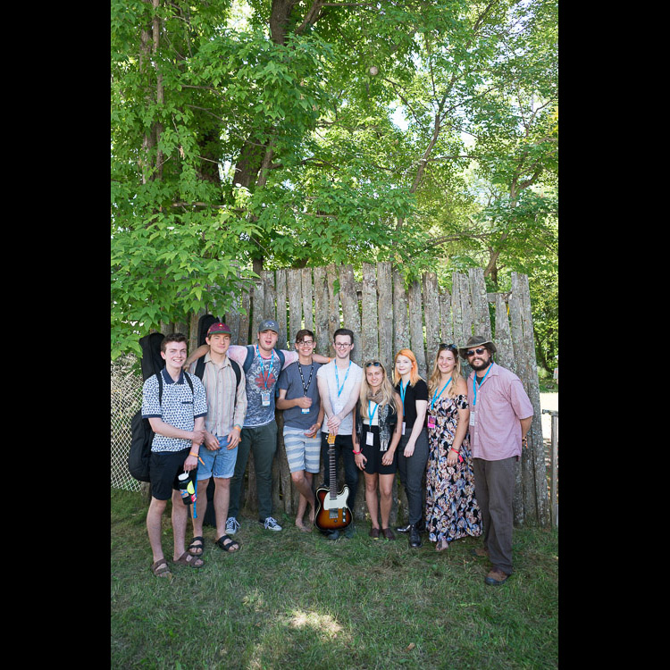 Connecting elders with the next generation, these up and coming musicians were brought under wing with mentor JD Edwards. This tradition of the Young Performers Program gets at the heart of the festival, ensuring that it will continue for many generations to come. From left to right: Walking on Ropes, Mitchell Schimnowski, Lhasa, Taylor Janzen, Aurora Stouffer, JD Edwards.