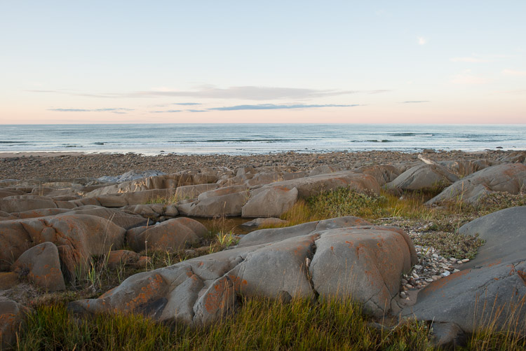 The rugged coastline of the town of Churchill.