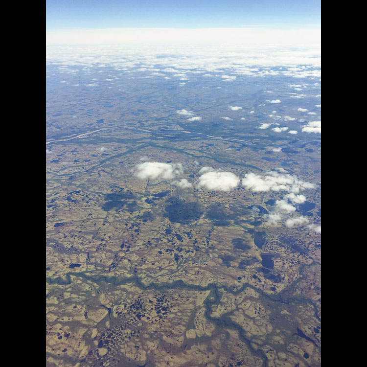 &hellip;and so do we as we head back south. This is an aerial view of the tundra further inland; virtually untouched by human development.