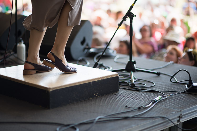 Anything can be an instrument when you mic it, including dancing feet!