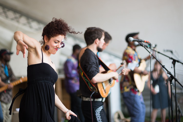 Alexandra Garrido of The Mariachi Ghost dances to sweet workshop rhythms.